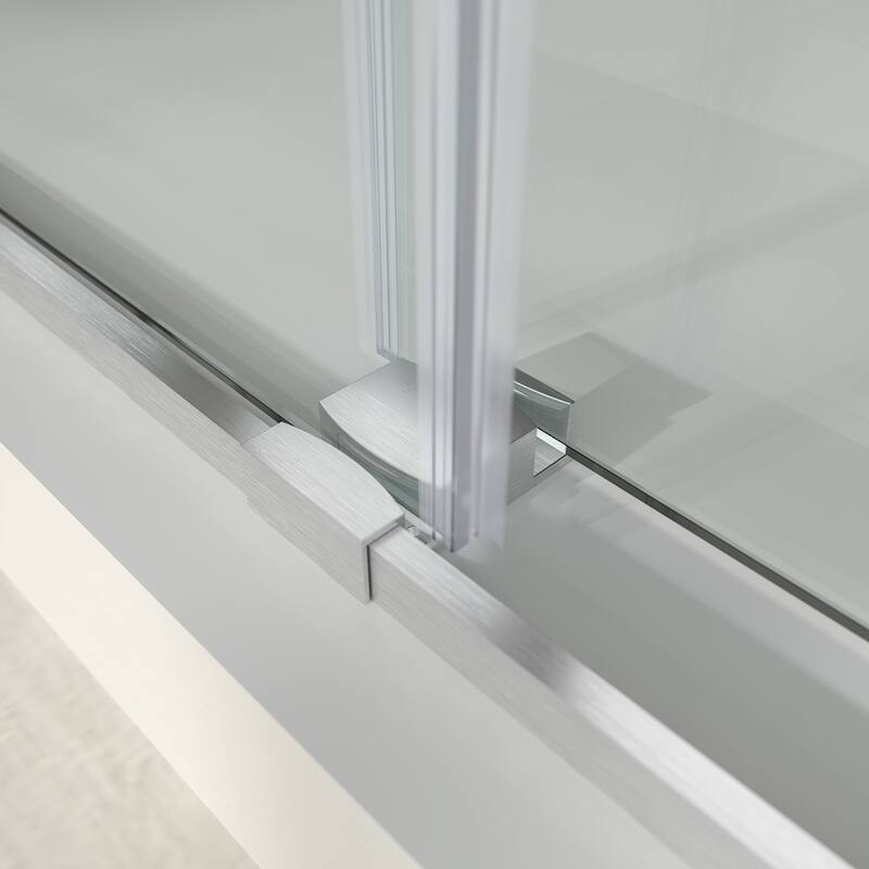 Elegant Frameless Sliding Shower Doors Stainless Steel