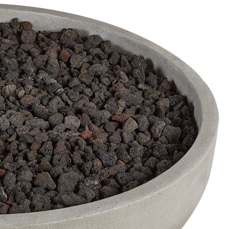 Bryce 38" LP Fire Bowl in Fog Made in the USA by Real Flame