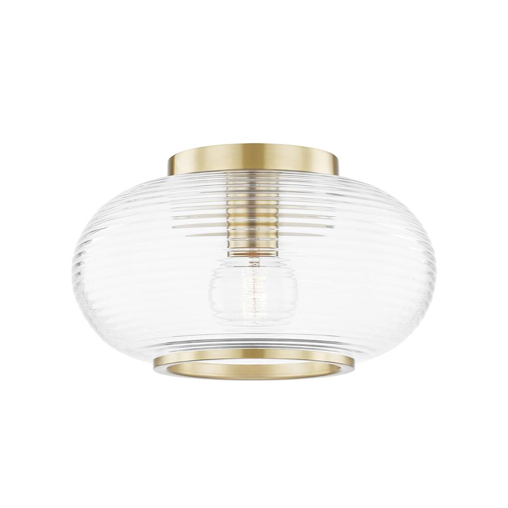 Mitzi by Hudson Valley Maggie 1-Light Flush Mount with Clear Glass
