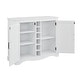 preview thumbnail 16 of 24, 47" Marbling Countertop Buffet Bar Cabinet w/ Glass Holders