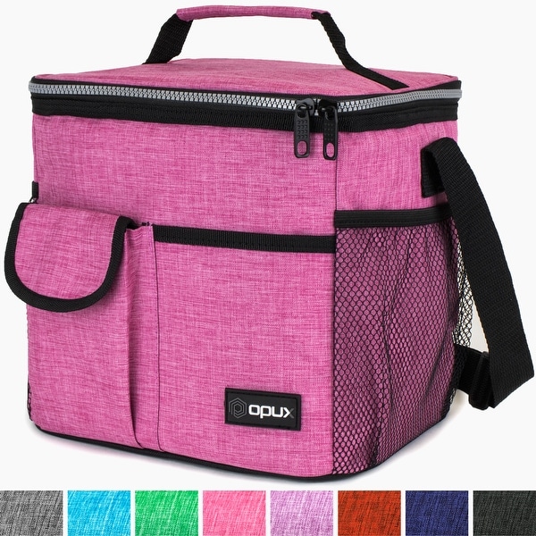 insulated lunch tote with shoulder strap