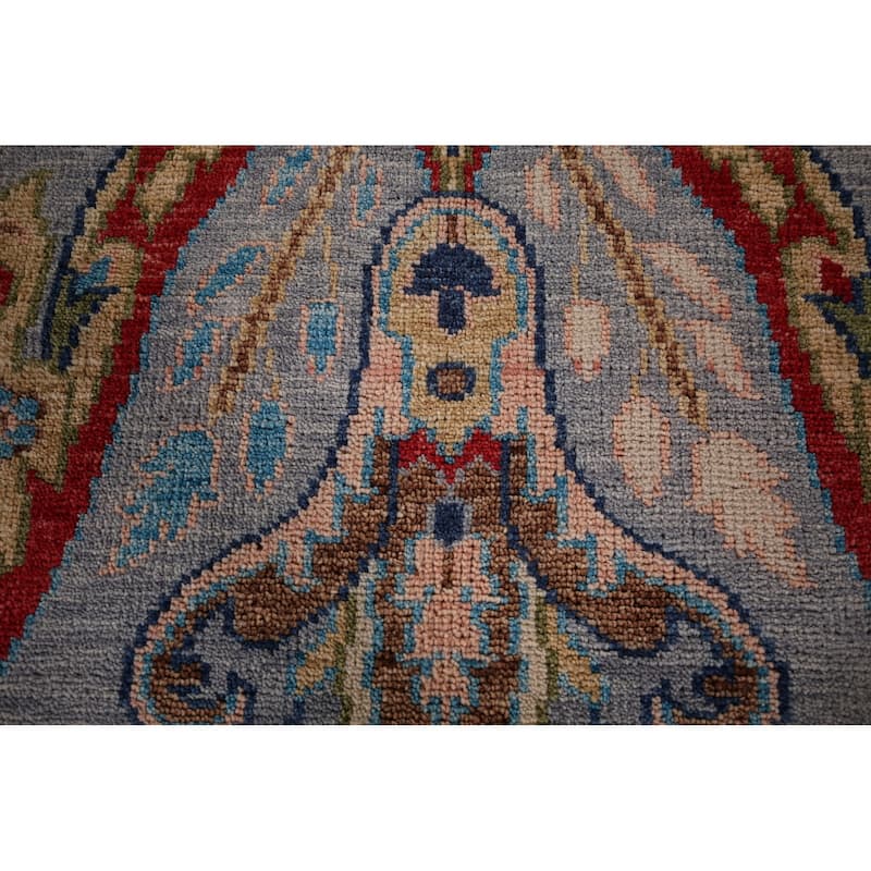 Oushak Indian Area Rug Handmade Wool Carpet - 8'1"x 9'7"