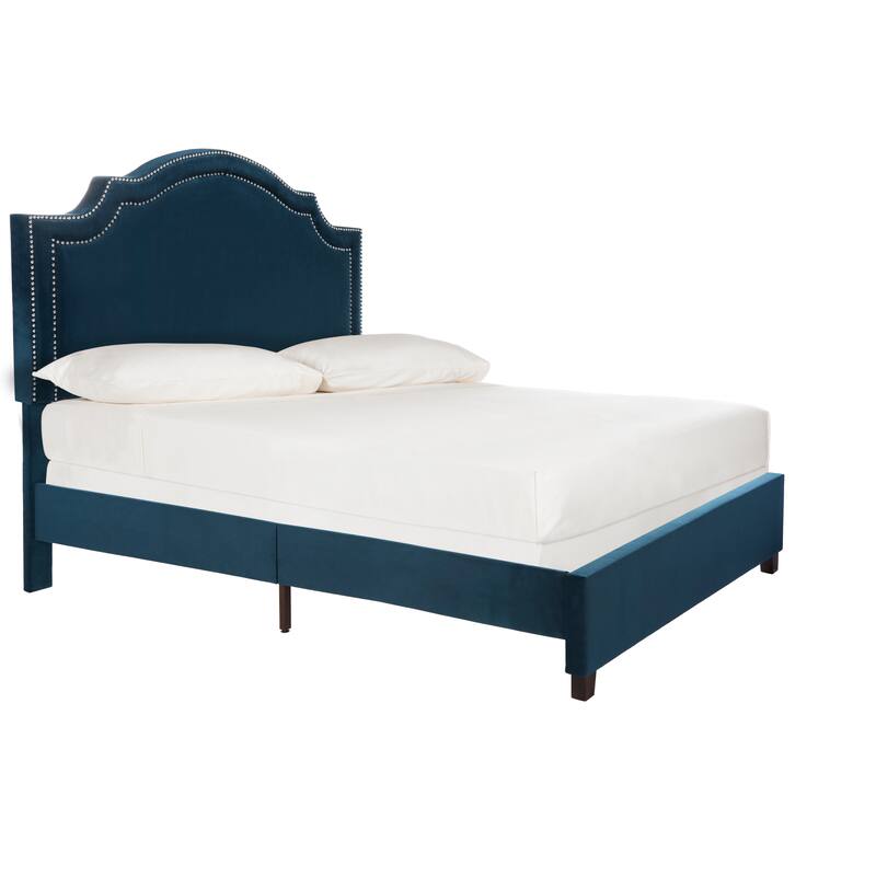 SAFAVIEH Theron Navy Bed (Full)