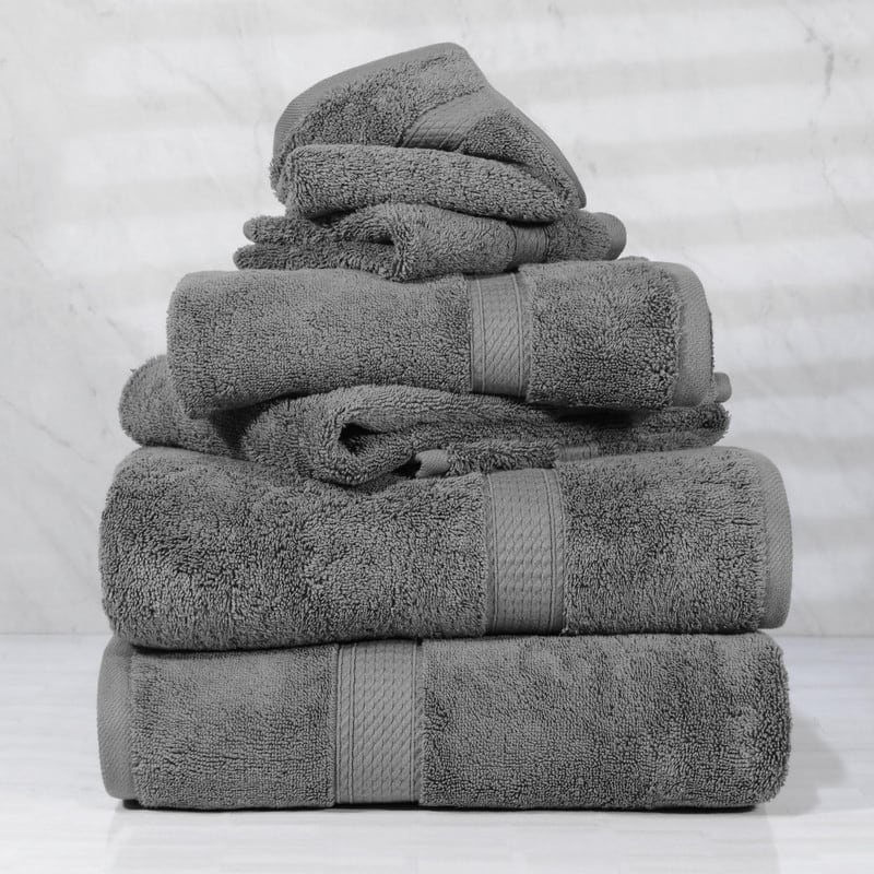 Superior Egyptian Cotton Pile Heavyweight 6-Piece Towel Set