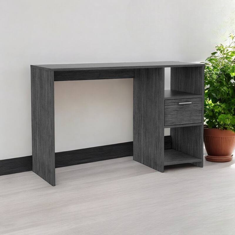 Modern Computer Desk 43" Rectangular MDF Office Table with Drawer, Matte Finish
