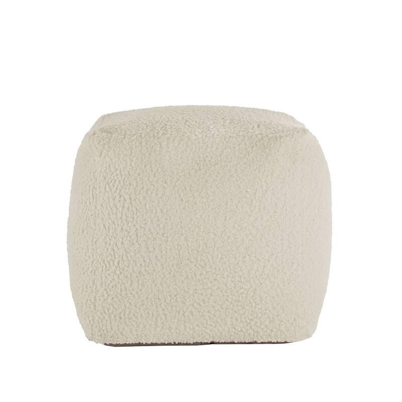 Tremont Boucle Accent Chair and Cube Pouf Footrest by iNSPIRE Q Bold