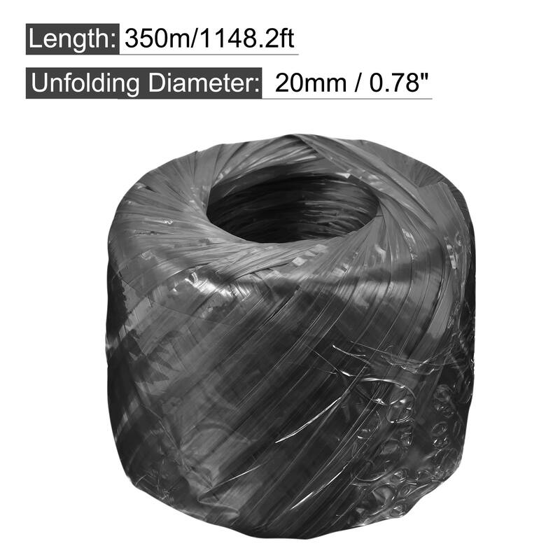 Polyester Nylon Plastic Rope Twine Household Bundled, 350m Length 1Pcs - Black