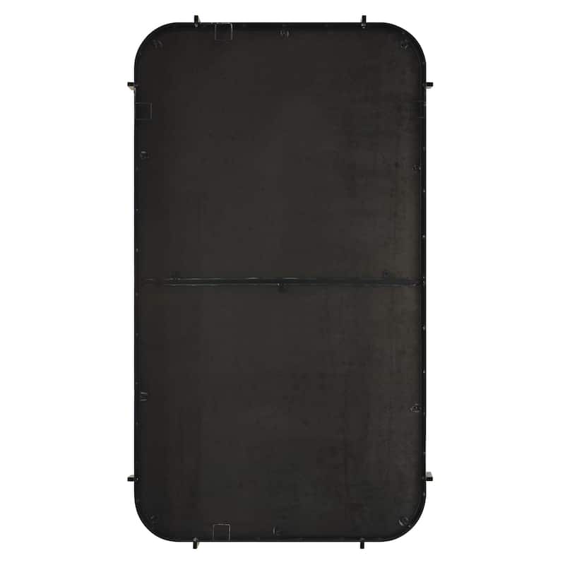 Strap Framed Rectangular Wall Mirror - 48" - Black and Gold