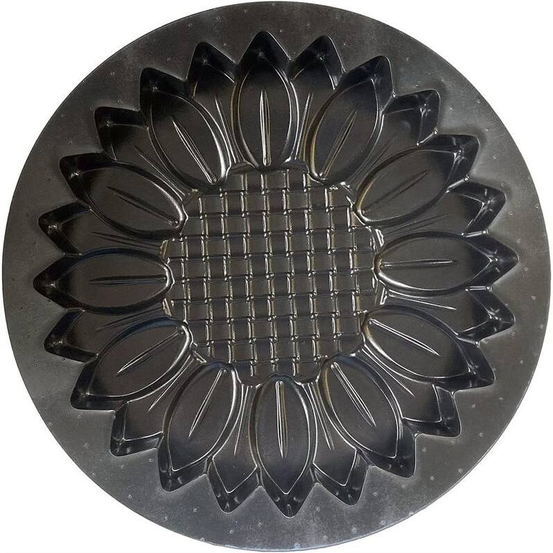 Sunflower Stepping Stone Mold, Durable Concrete Cement for DIY Garden Walkway