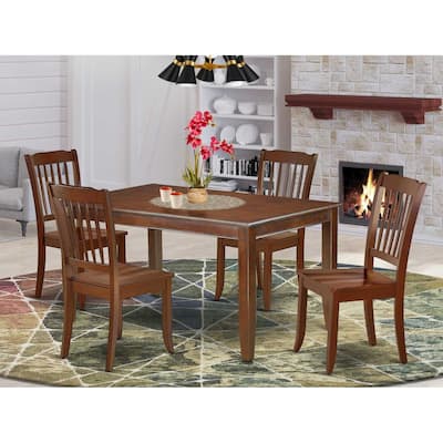 Mountain Lodge Dining Set 5pc - 60 Inch Rectangular Table & 4 Chairs