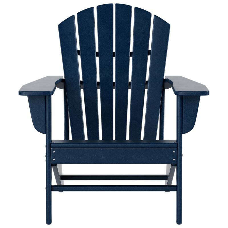 Altura Outdoor Eco-Friendly All Weather Adirondack Chair with Ottoman and Side Table (3-Piece Set)