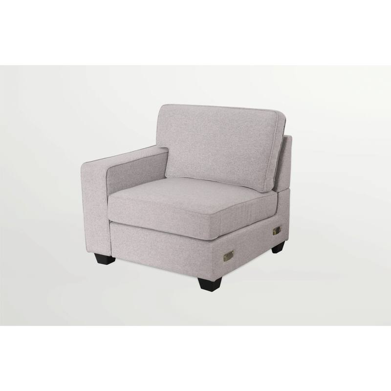 Flexible Combination Module Reversible Sectional Sofa with Ottoman