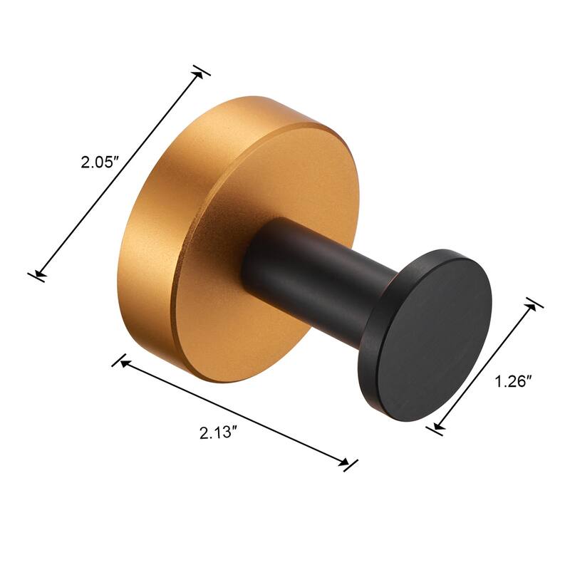 Round Base Wall Hanging Coat Hook with Screws Hook