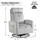preview thumbnail 14 of 84, HOMYKA Swivel Glider Rocker Accent Chair for Nursery with Side Pocket