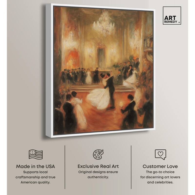 Ballroom Dance Canvas by Art Remedy