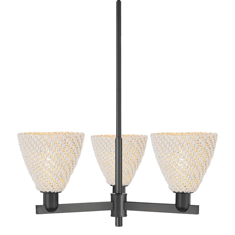 Innovations Lighting 716-3CR-12-18 Natural Ballston Dome Chandelier