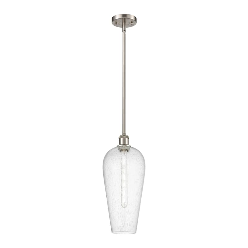 Innovations Lighting Endless Possibilities Ballston - Chelsea - 1 Light 8" Stem Hung Mini Pendant - Seedy/Brushed Satin Nickel