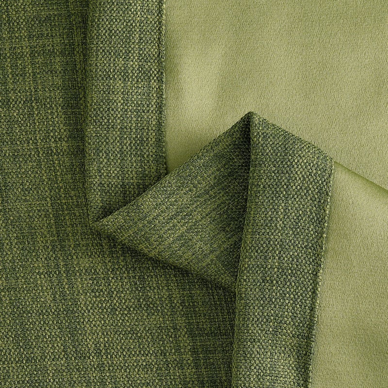 Exclusive Fabrics Faux Linen Grommet Room Darkening Curtain (1 Panel)