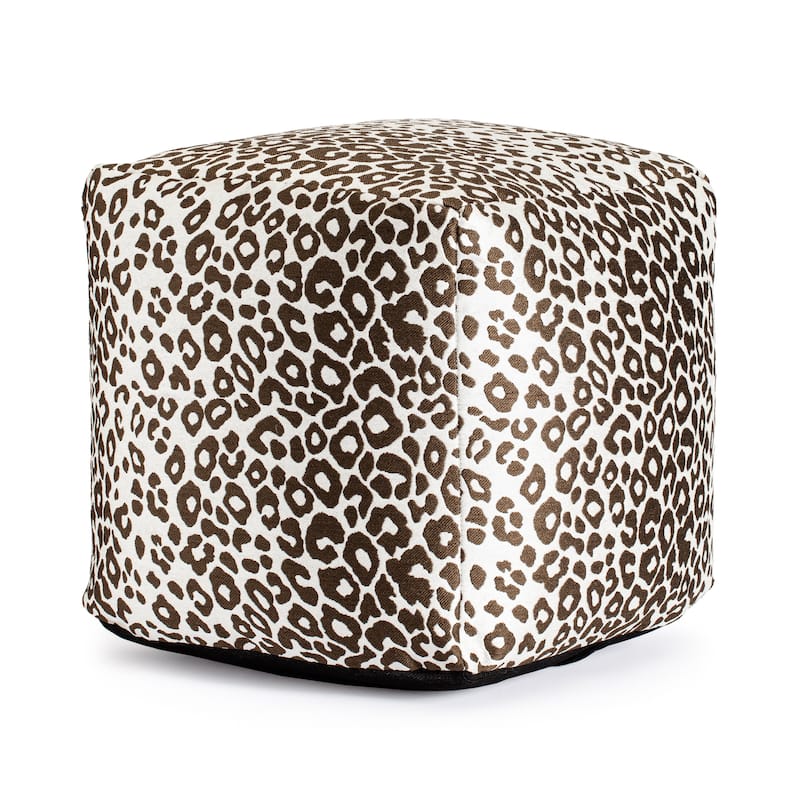 Jani Amur Indoor/Outdoor 18" x 18" Square Pouf Ottoman