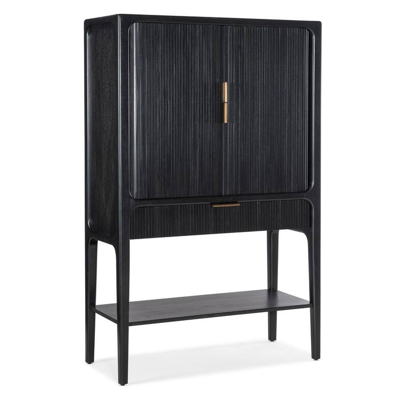 Hooker Furniture M22-50330 Archer 45" Wide 1 Drawer Mahogany Accent - Black / Gold