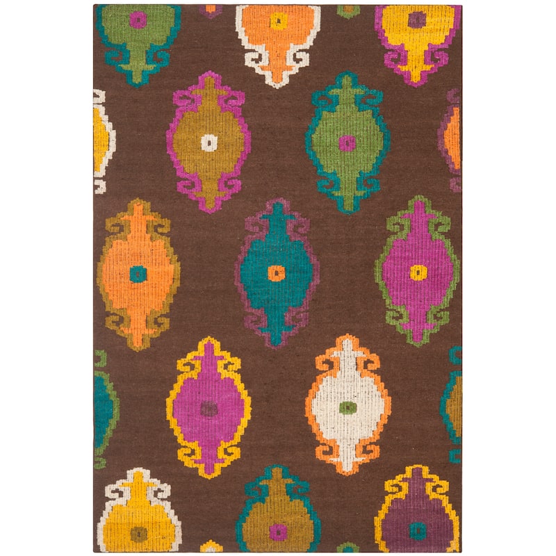 SAFAVIEH Handmade Suzani Charissa Boho Oriental Wool Rug