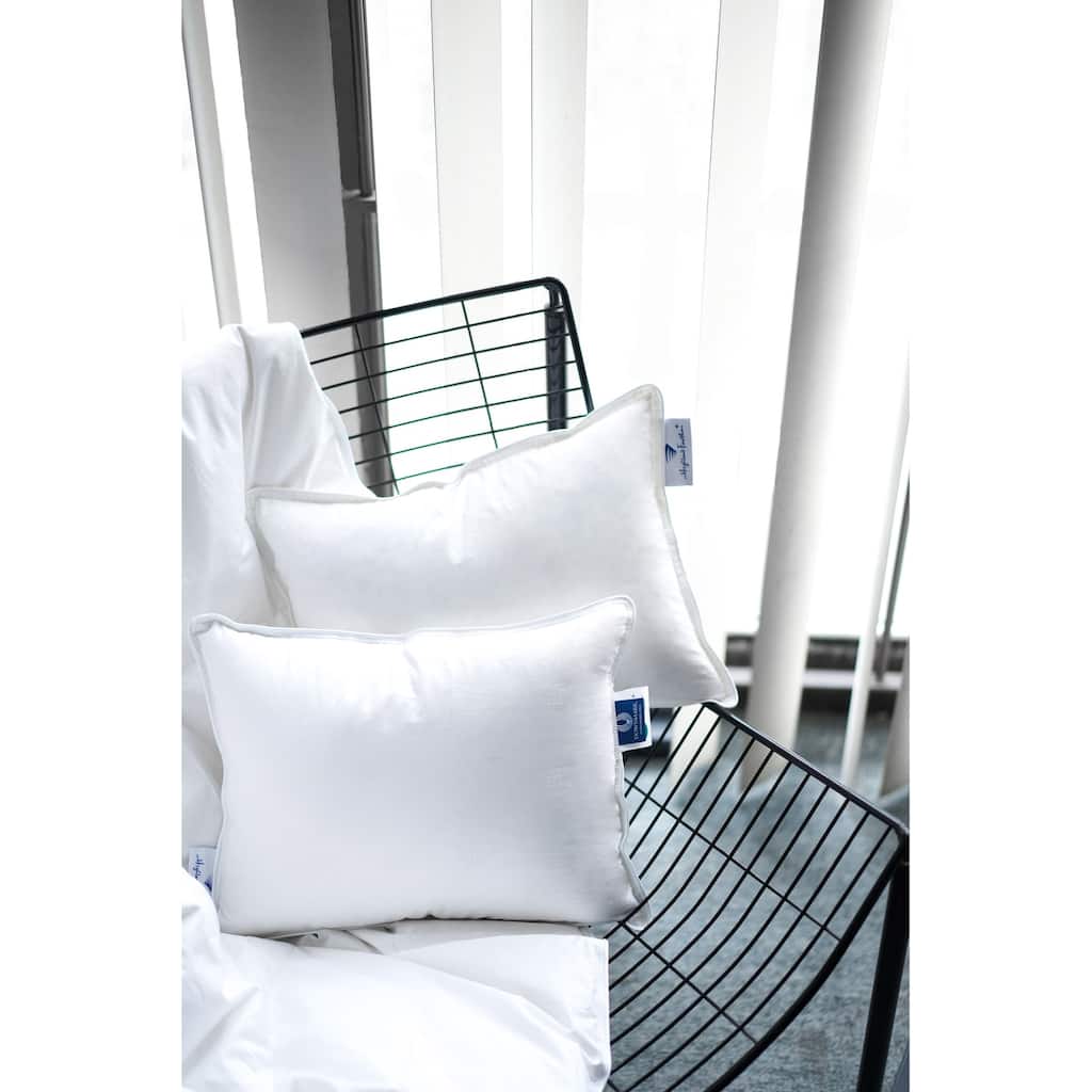 Feather Travel Pillow with Pure Cotton Shell