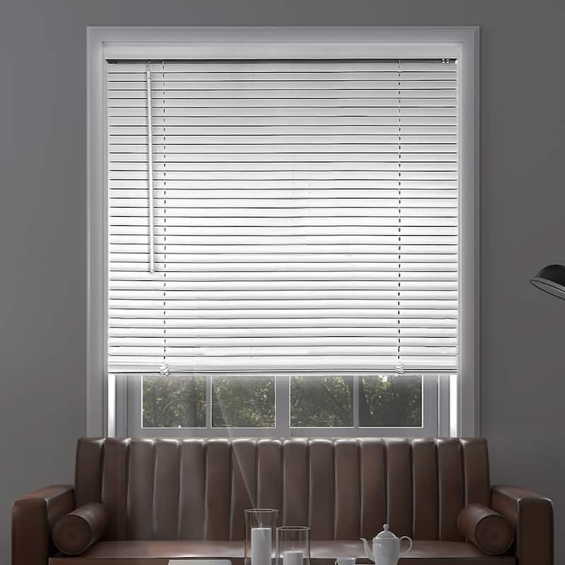CHICOLOGY Cordless 1-Inch Vinyl Mini Blinds, Blackout