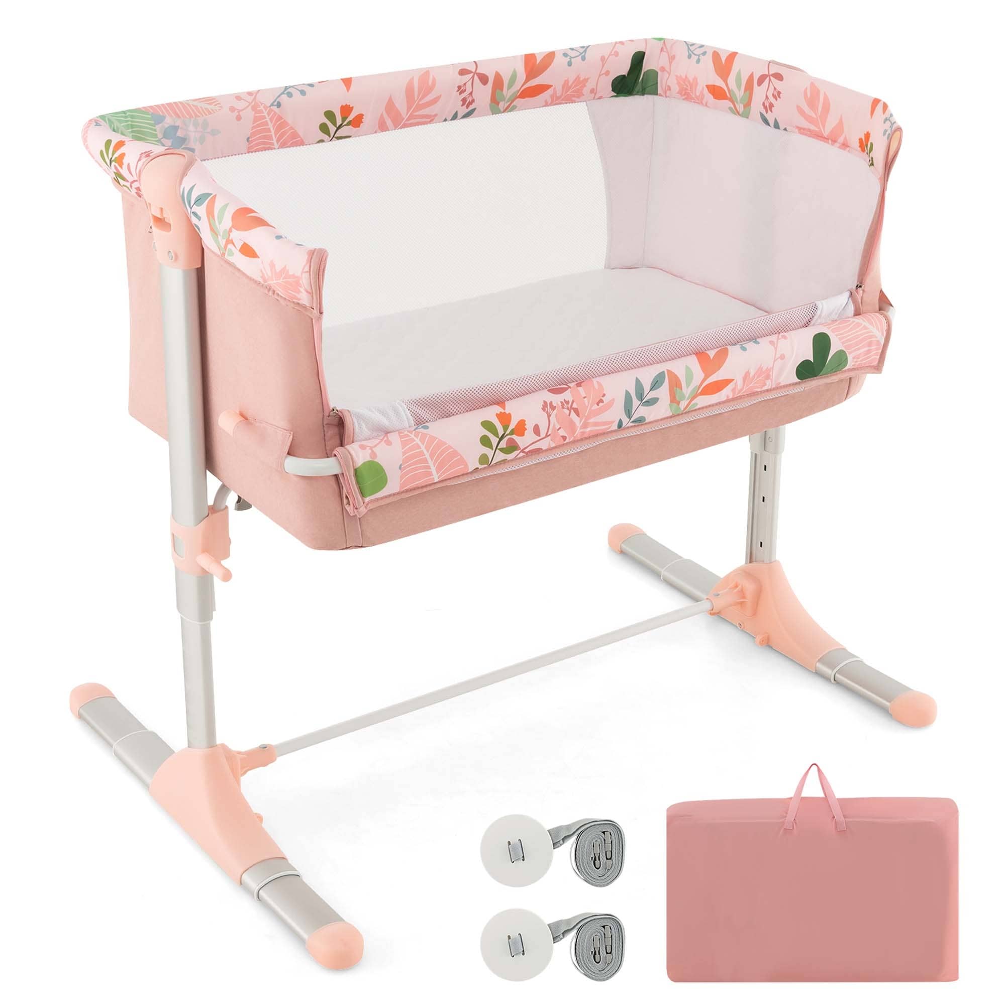 Pink baby bassinet outlet