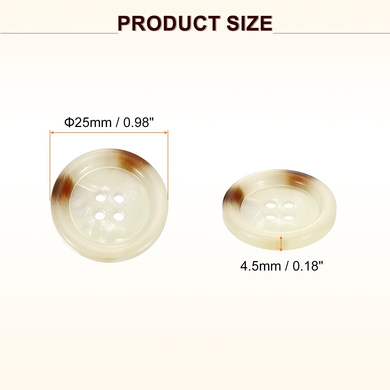 Sewing Button 4 Holes Resin Round Button Craft Sewing Accessories for Clothing DIY Crafts Decoration