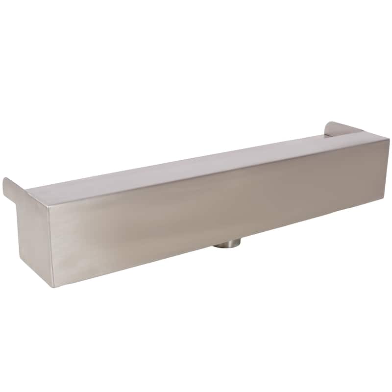 Pool Fountain, Spillway for Swimming Pool Decoration Sheer Descent, Waterfall Fountain, Stainless Steel 17.7"