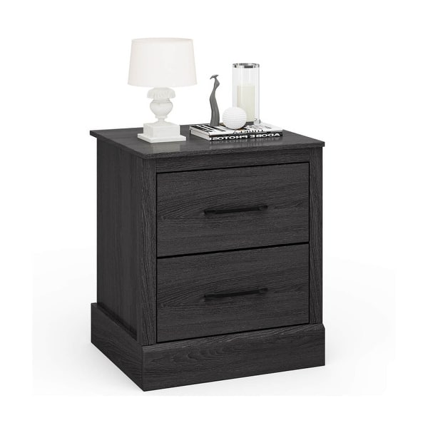 Wood Compact Floor Nightstand with Storage Drawers Bed Bath & Beyond