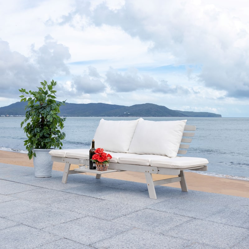 SAFAVIEH Outdoor Shreya Outdoor Daybed - 74W x 30D x 29H