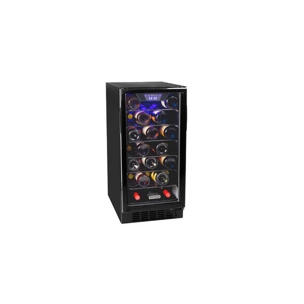 Koldfront Bwr300 15 Inch Wide 30 Bottle Built In Wine Cooler With Slim Design Black N A