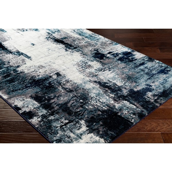 Cooke Industrial Abstract Polyester Area Rug On Sale Overstock 28388277