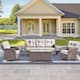 Option Brown Wicker & Beige Cushion
