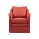 preview thumbnail 17 of 29, Madison Park Betty Slub Weave Wide Seat 360 degree Swivel Arm Chair