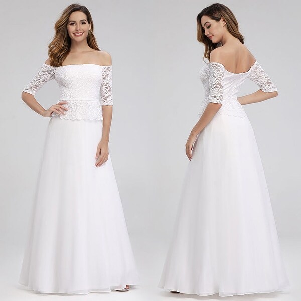 elegant off the shoulder evening gowns