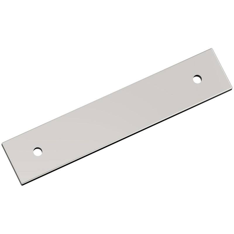 Amerock BP37762 Ladera 5" Backplate for 3-3/4" Center to Center - Polished Nickel
