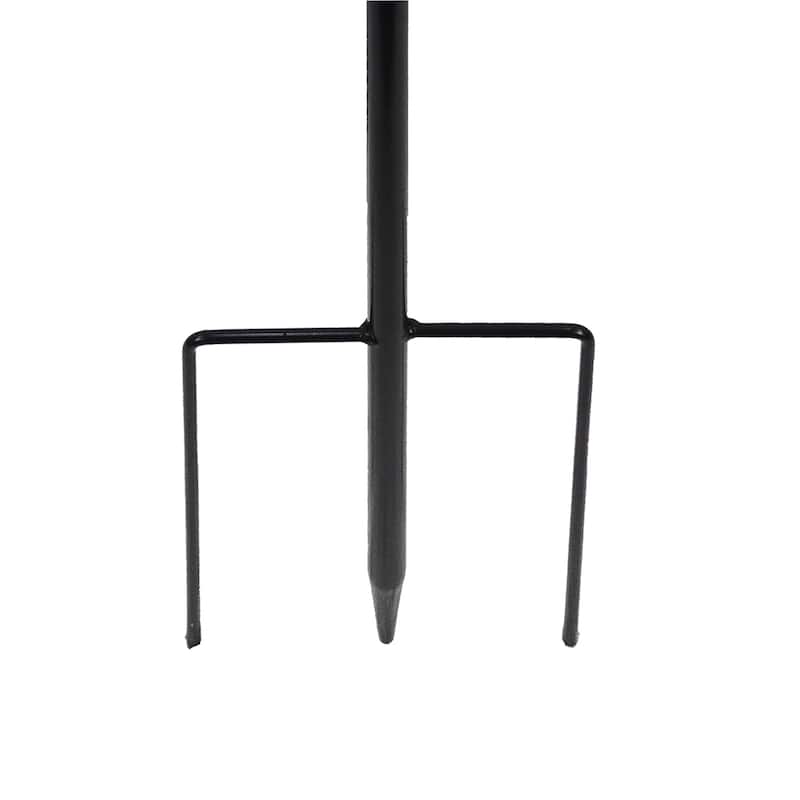 Double Layer Peacock Kinetic Wind Spinner Garden Stake