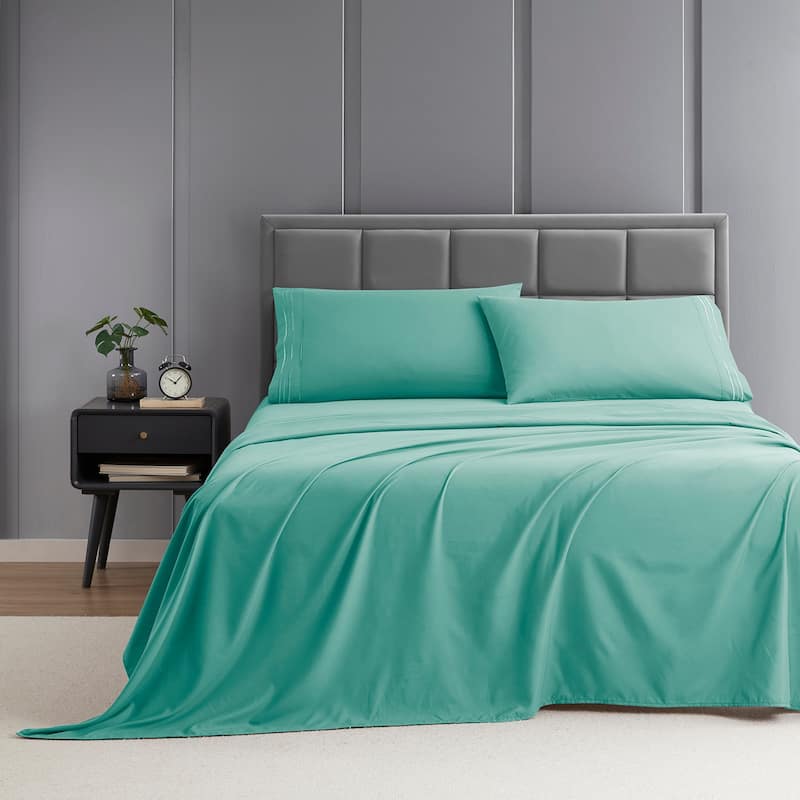 Clara Clark Premium 1800 Series Ultra-soft Deep Pocket Bed Sheet Set - Twin - Mint