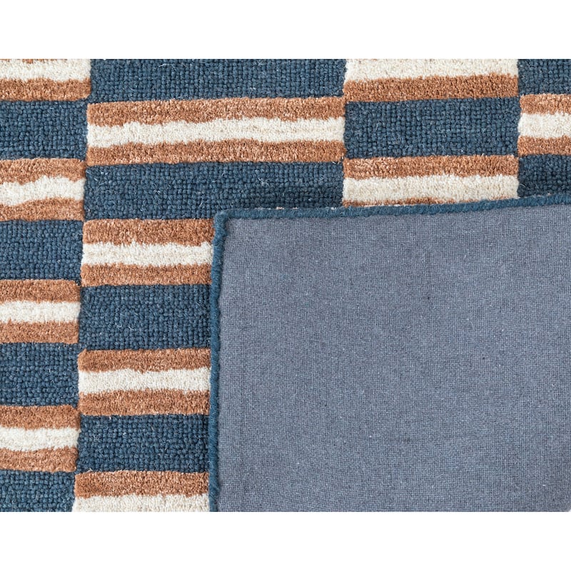 Terra by Obeetee Retro Willa Blue Rug
