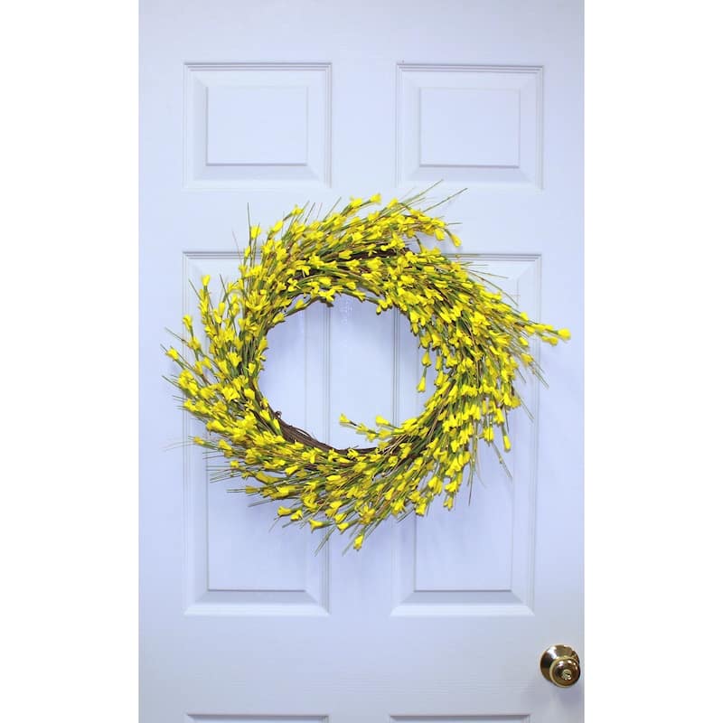 22" Forsythia Wreath - 22