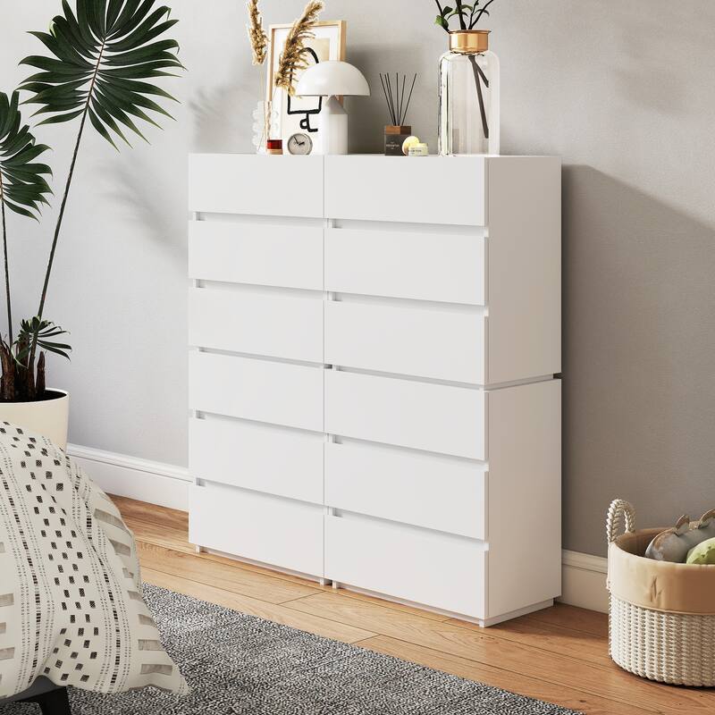 23.62"W Wood 2-Drawer Nightstand