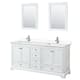 Option White / White Cultured Marble Top / Polished
