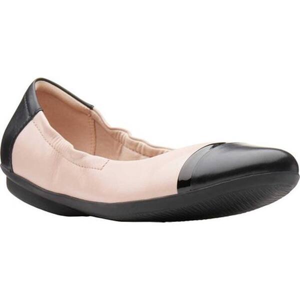clarks leather ballet flats