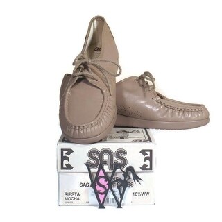 Shop Sas Siesta Mocha Leather Lace Up Loafer Comfort Shoes Size 10