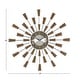 preview thumbnail 48 of 68, Gold / Copper / or Silver Iron Metal Starburst Sun Glam Wall Clock