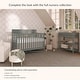 preview thumbnail 13 of 19, Dream On Me Owen 5-in-1 Convertible Crib, Matte Black