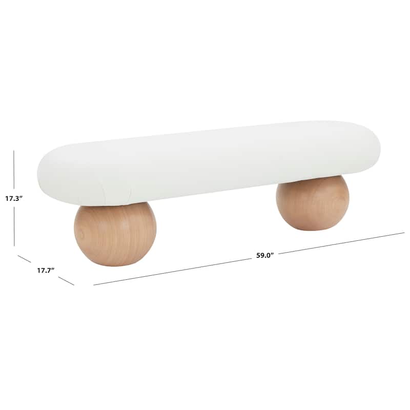 SAFAVIEH Couture Rosina Modern Bench - 59"W x 18"D x 17"H