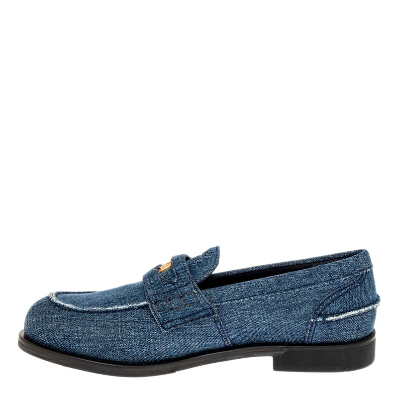 Miu Miu Denim Penny Loafers